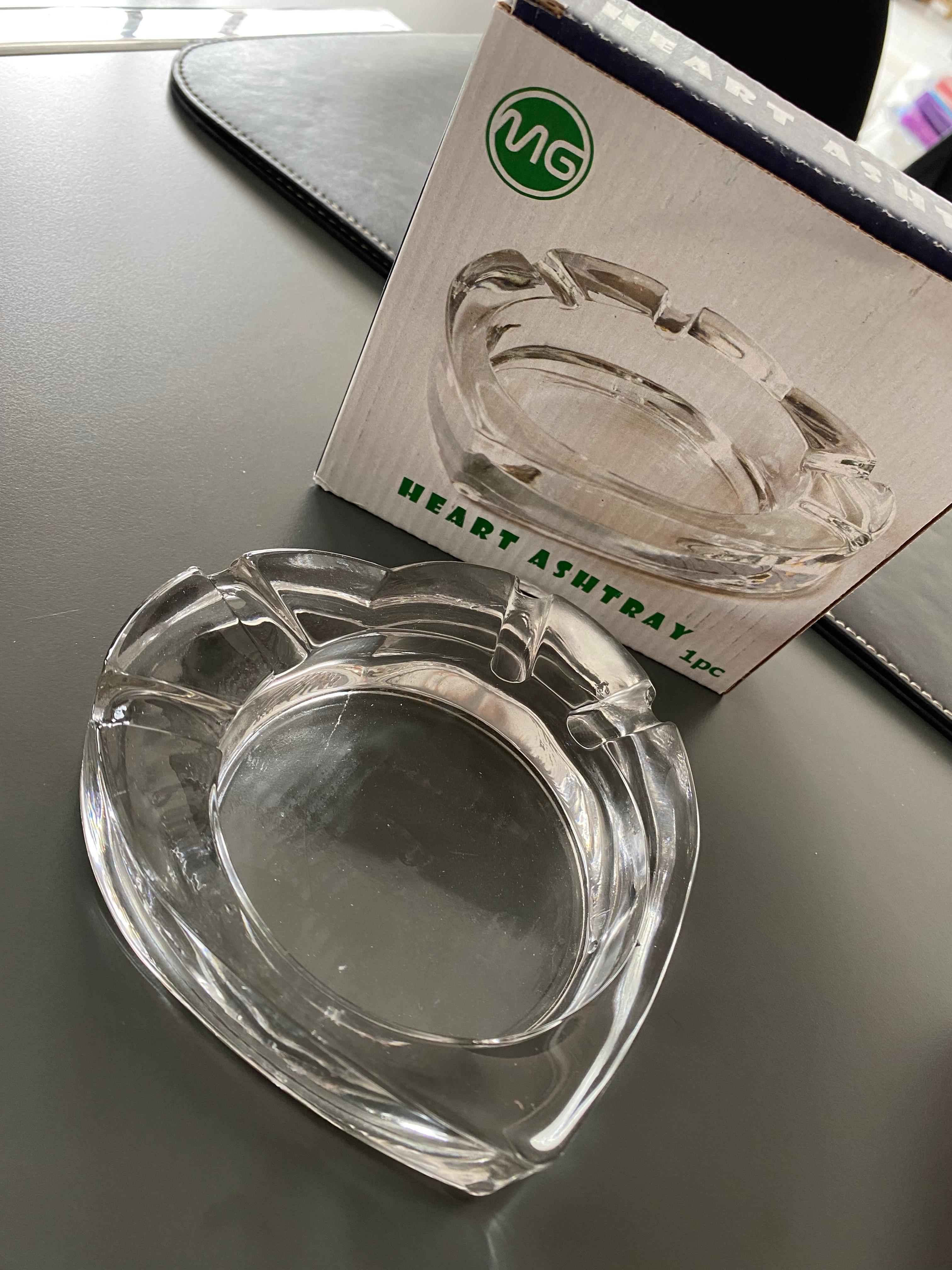 Hearth Ashtray Kalpli Cam Küllük 13 Cm