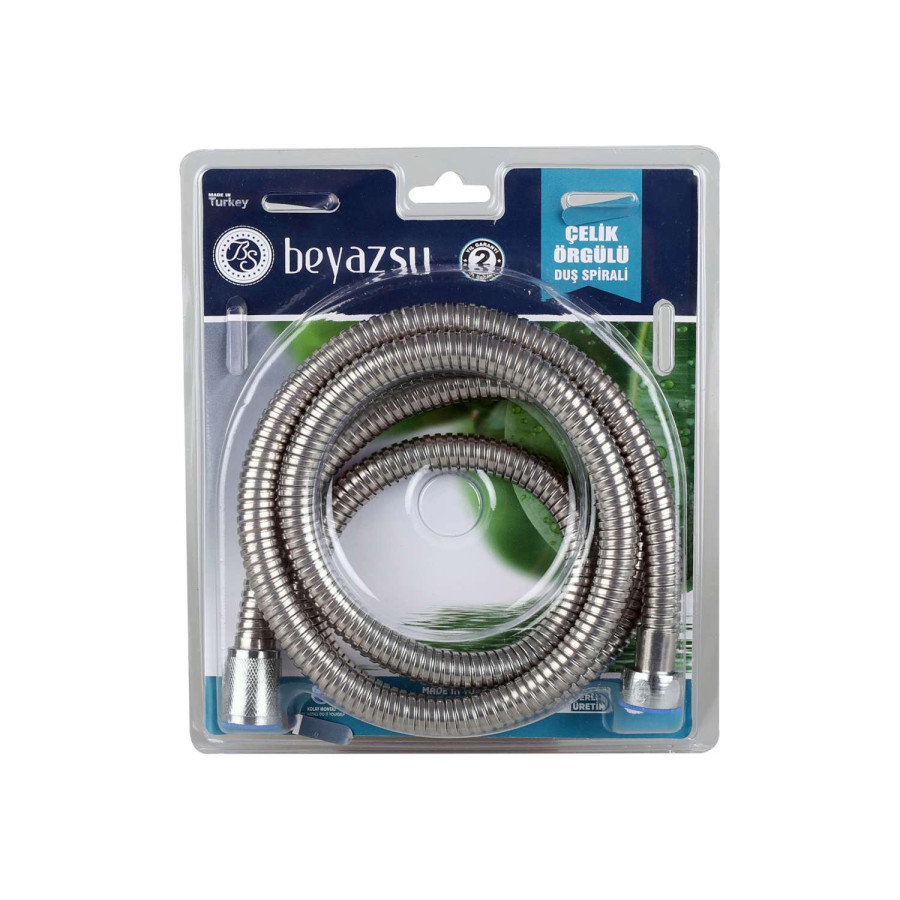 Beyaz Su Dus Hortumu Yaylı Blisterli