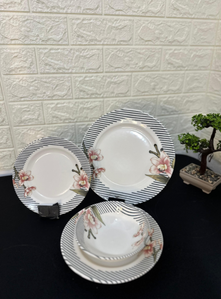 Evax Porselen 6 Kişilik Yemek Takımı