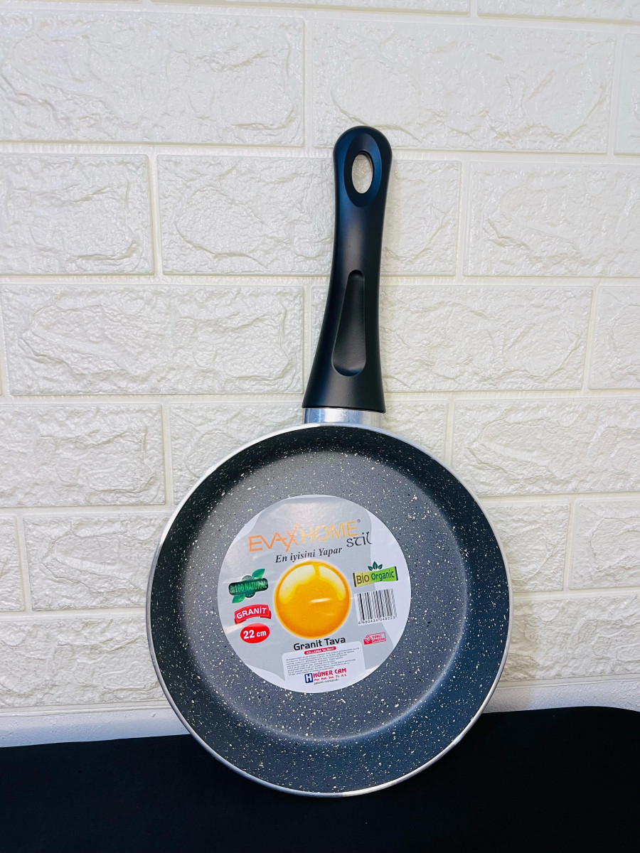 Evax Tek Kulplu Tava 22 Cm
